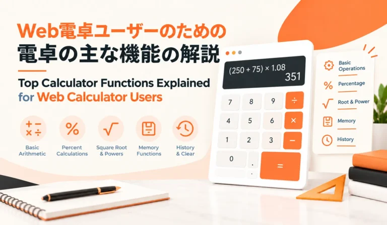 Top Calculator Functions Explained for Web Calculator Users